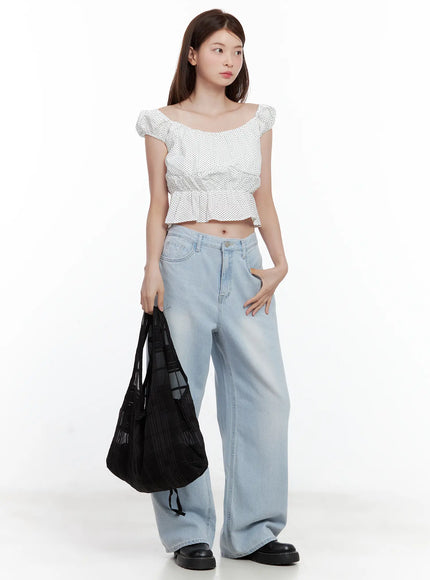 black-mesh-plaid-shoulder-bag