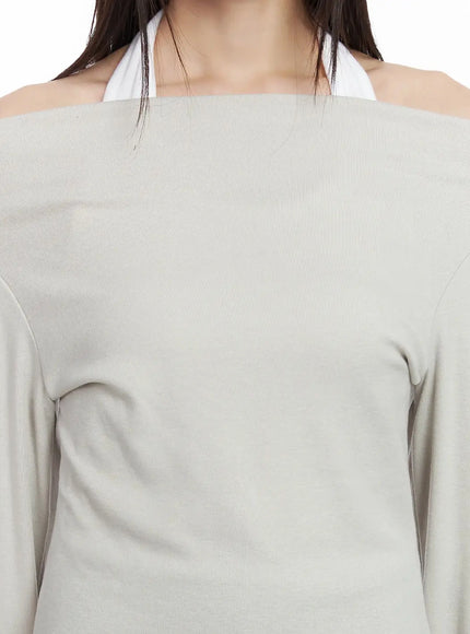 halter-layered-off-shoulder-long-sleeve-f517