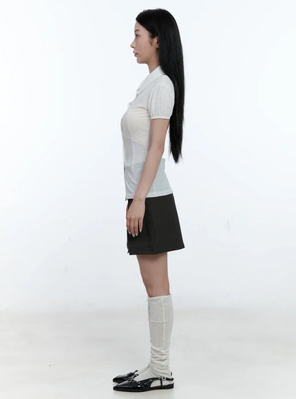 collared-puff-sleeve-button-down-blouse-cl530