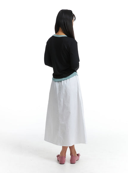 solid-elastic-waist-maxi-skirt-oj302