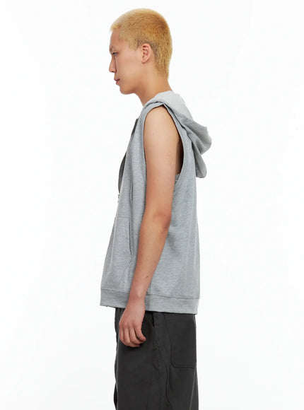 mens-cotton-zip-up-hoodie-vest-il511