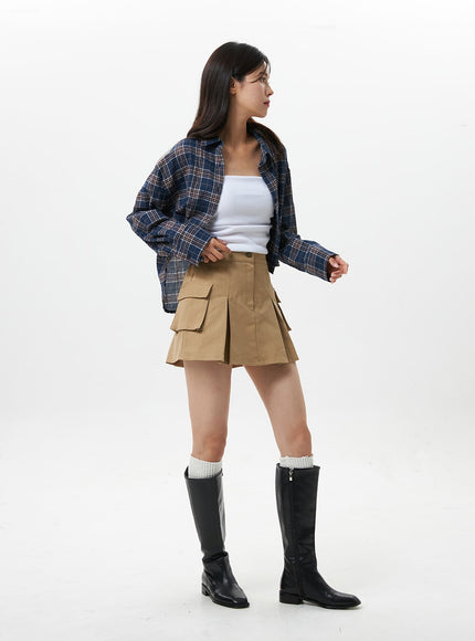 pintuck-cargo-mini-skirt-os319