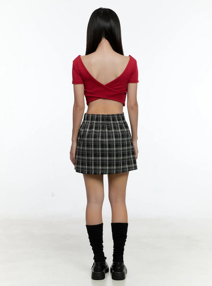 plaid-pleated-a-line-skirt-cs518
