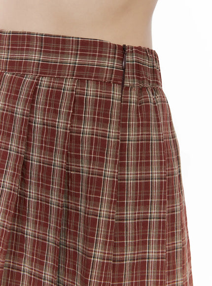 plaid-pleated-mini-skirt-cg519