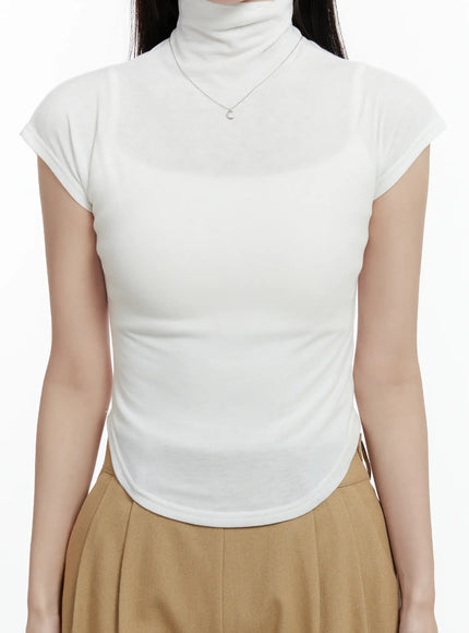 turtleneck-cap-sleeve-top-cd514