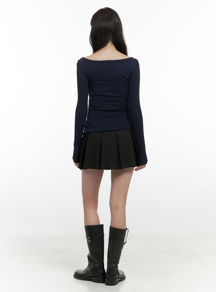 solid-pleated-mini-skirt-os423