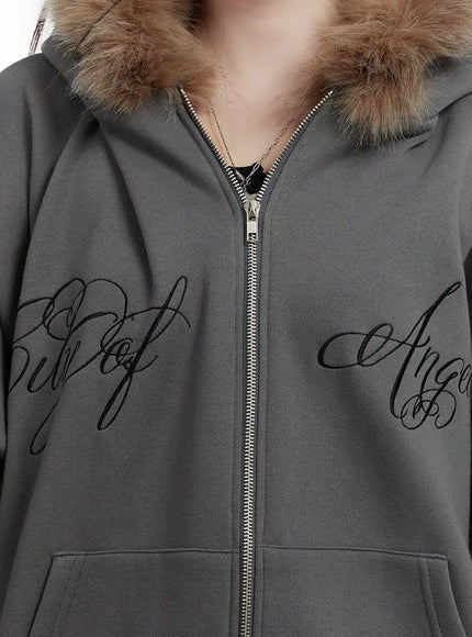 faux-fur-printed-zip-up-hoodie-id531