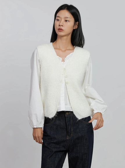 textured-v-neck-knit-vest-id504