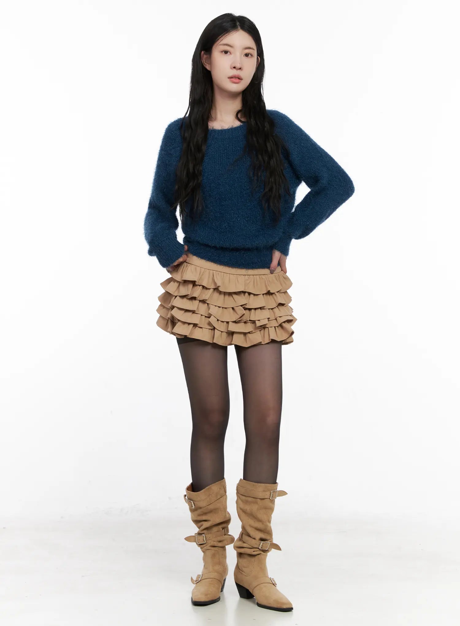 tiered-ruffle-mini-skirt-cn512