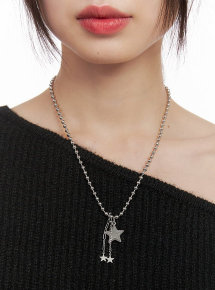 three-star-chain-necklace-cj502