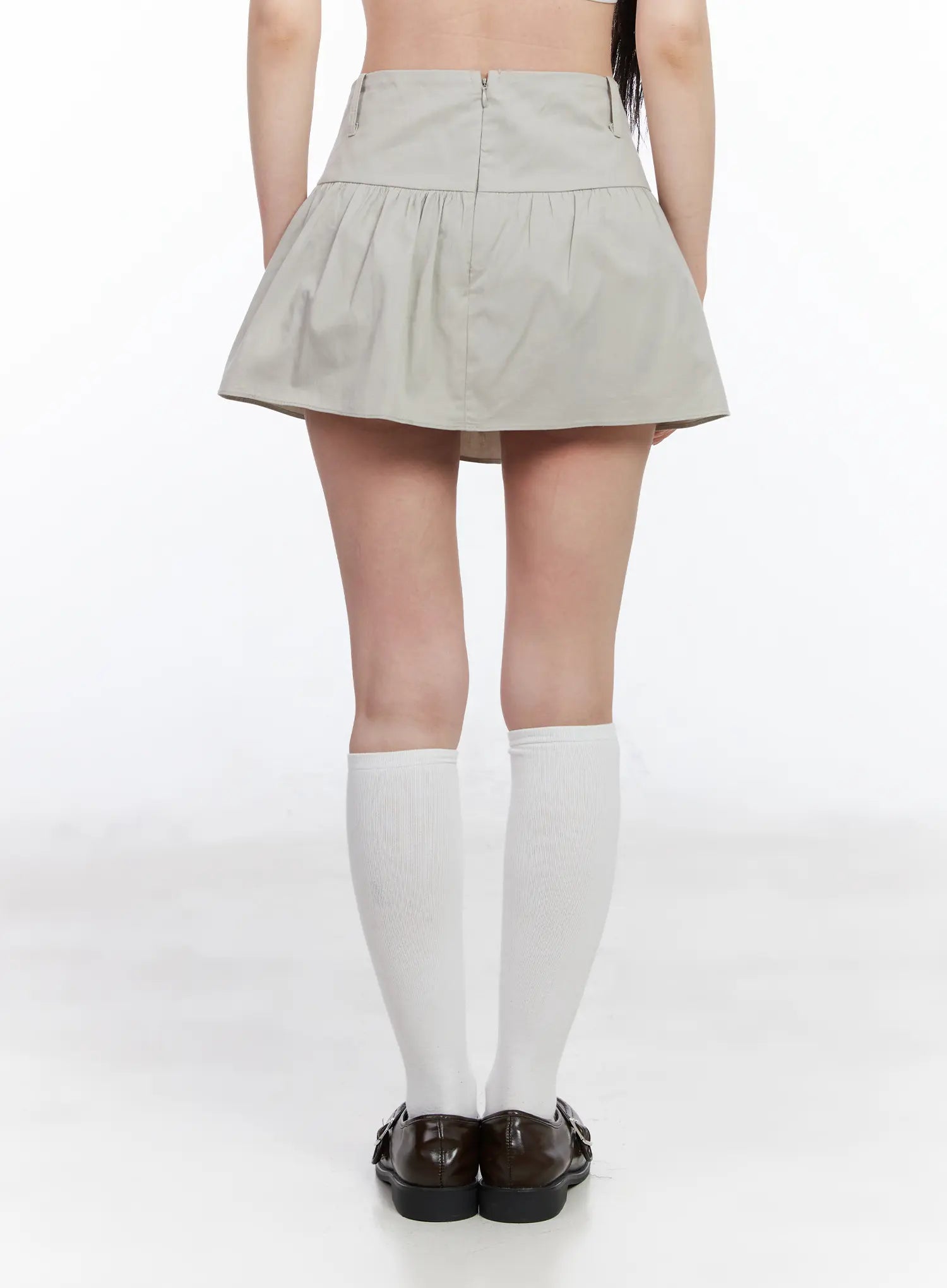 shirred-flared-mini-skirt-cm518