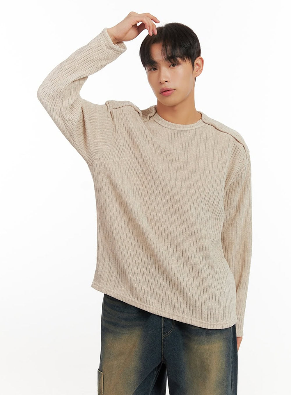 mens-long-sleeve-solid-sweater-id406