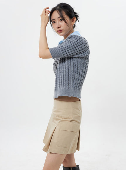 Short Sleeve Sweater OY308