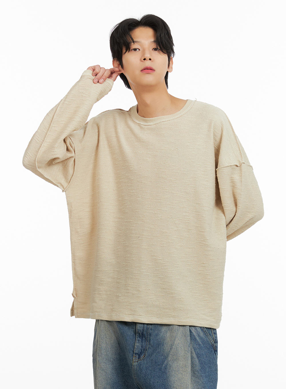 mens-textured-crew-neck-long-sleeve-top-ia402