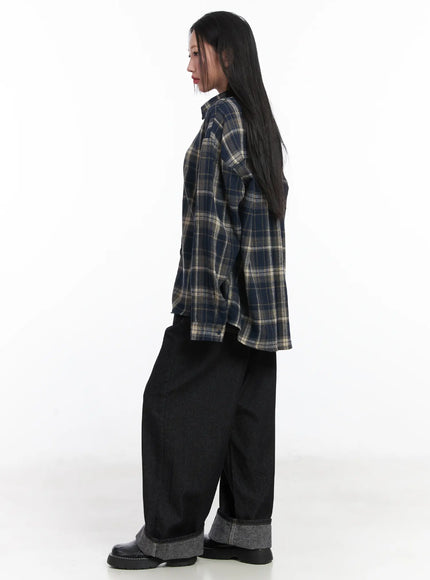 oversized-plaid-button-up-shirt-cd529