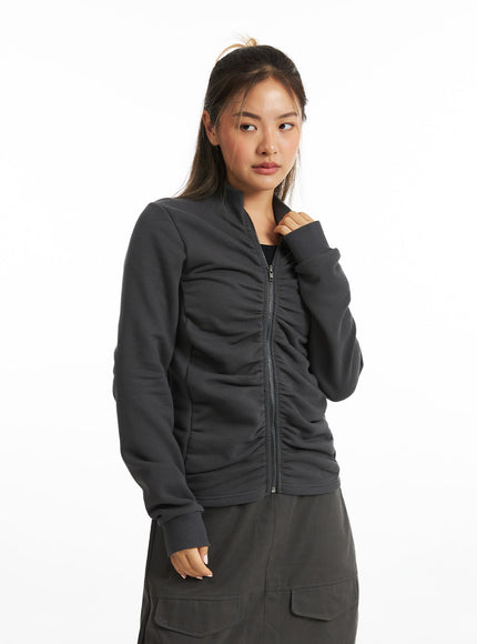 sleek-ruched-zip-up-co318