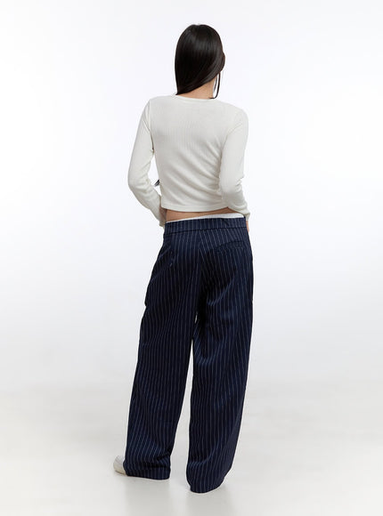 string-stripe-wide-fit-pants-co431