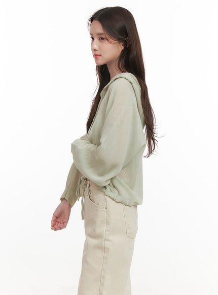 sheer-hooded-button-up-blouse-cj515