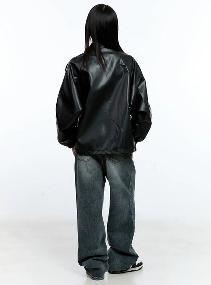 two-tone-faux-leather-jacket-cg511