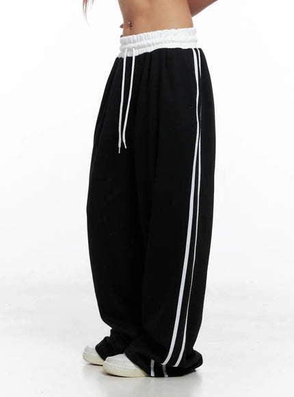 striped-contrast-wide-leg-sweatpants-cs524