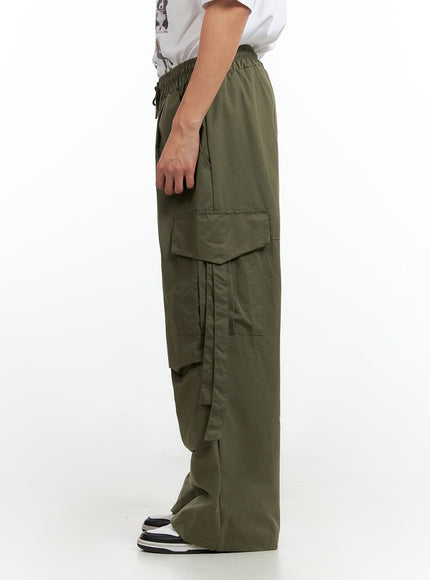 mens-cargo-chic-wide-leg-pants-dark-green-ig402