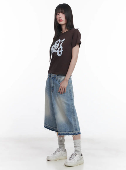 Light Wash Vintage Jorts CU519