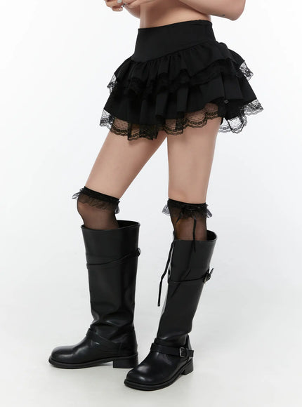 tiered-lace-ruffle-mini-skirt-cy514