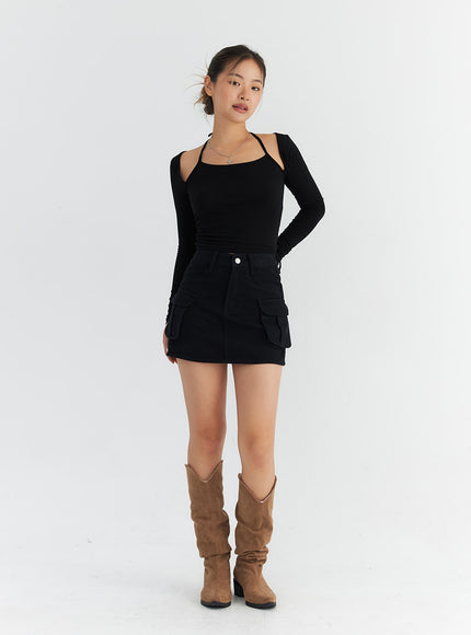 cargo-pocket-mini-skirt-co313