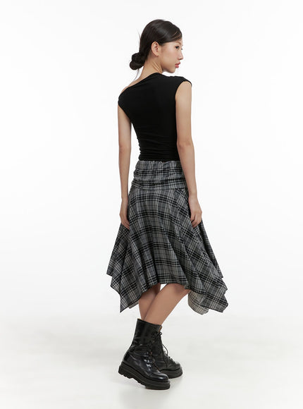 plaid-chic-midi-skirt-cl418