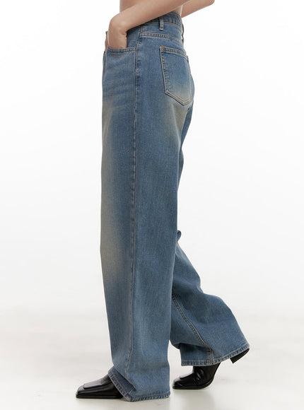 Camila Washed Wide-Leg Jeans ON422