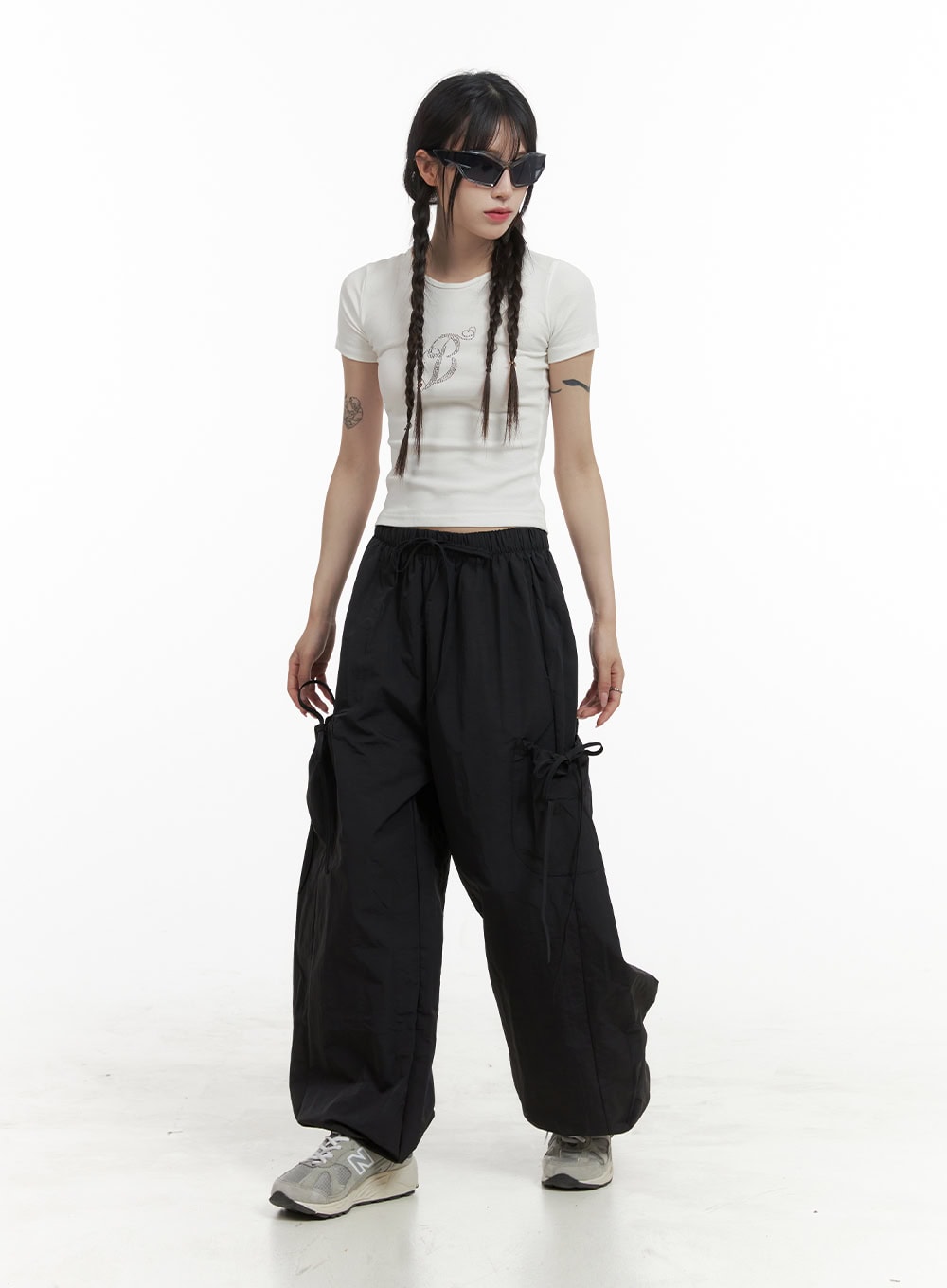 ribbon-cargo-nylon-pants-oa425