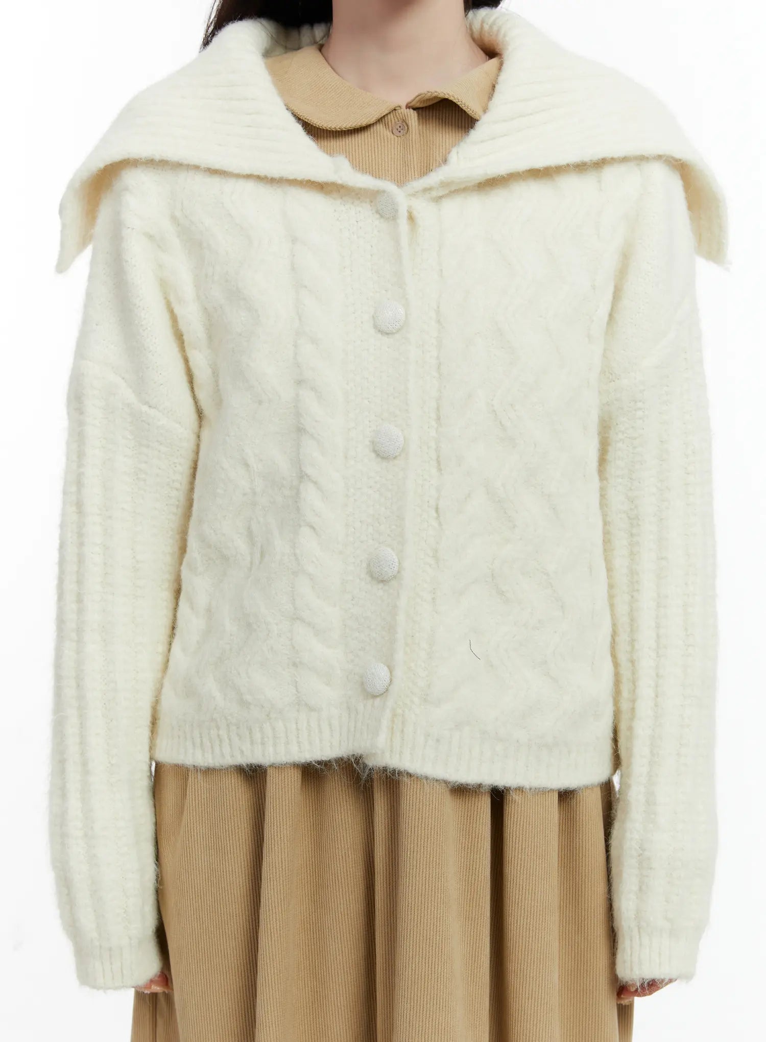 sailor-collar-cable-knit-cardigan-cd523