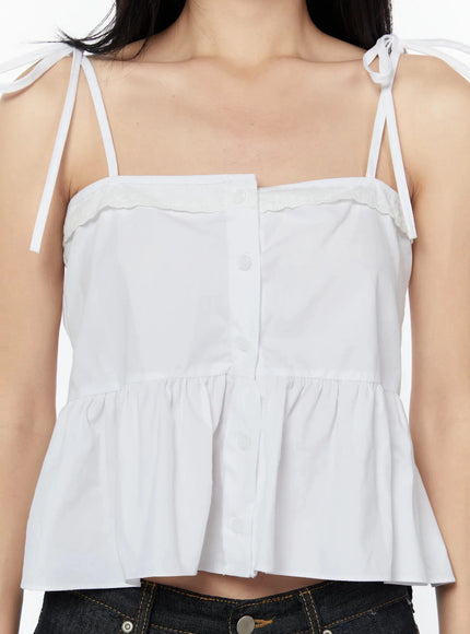 lace-trim-ruffle-blouse-iy526