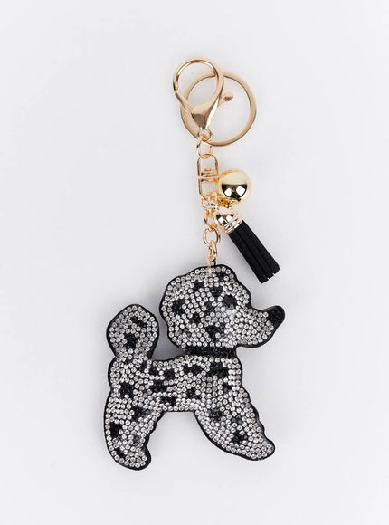 rhinestone-character-keychain-ia524 / Black