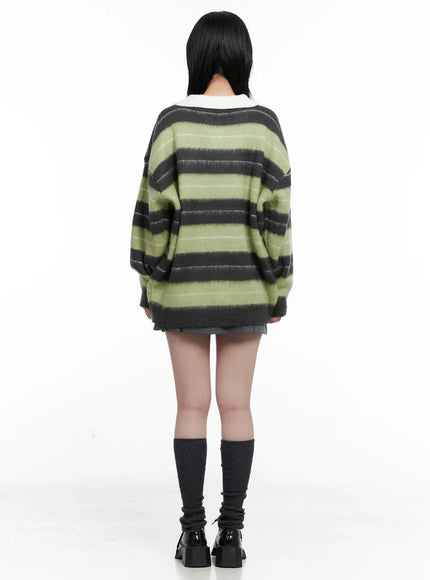 striped-fuzzy-collared-knit-sweater-cs529
