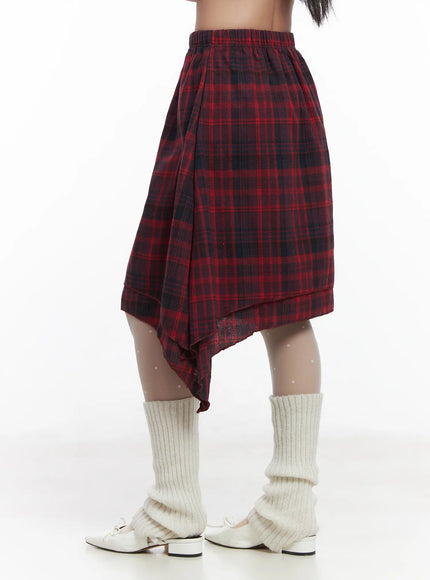 asymmetric-checkered-midi-skirt-cd530