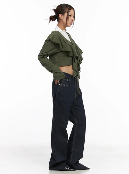 ruffle-v-neck-cardigan-cj512