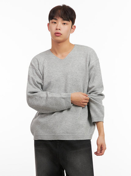 mens-essential-gray-v-neck-sweater-if517