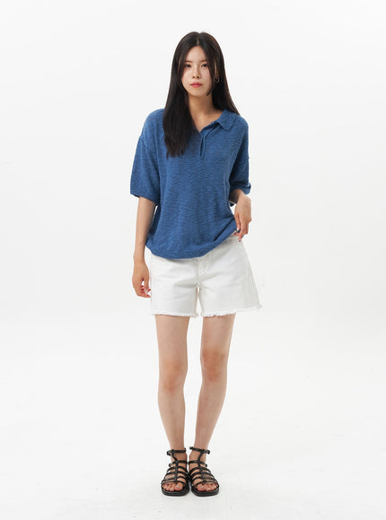 ripped-hem-cotton-shorts-ou326