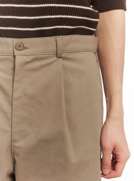 mens-roll-up-cotton-shorts-dark-beige-ia518