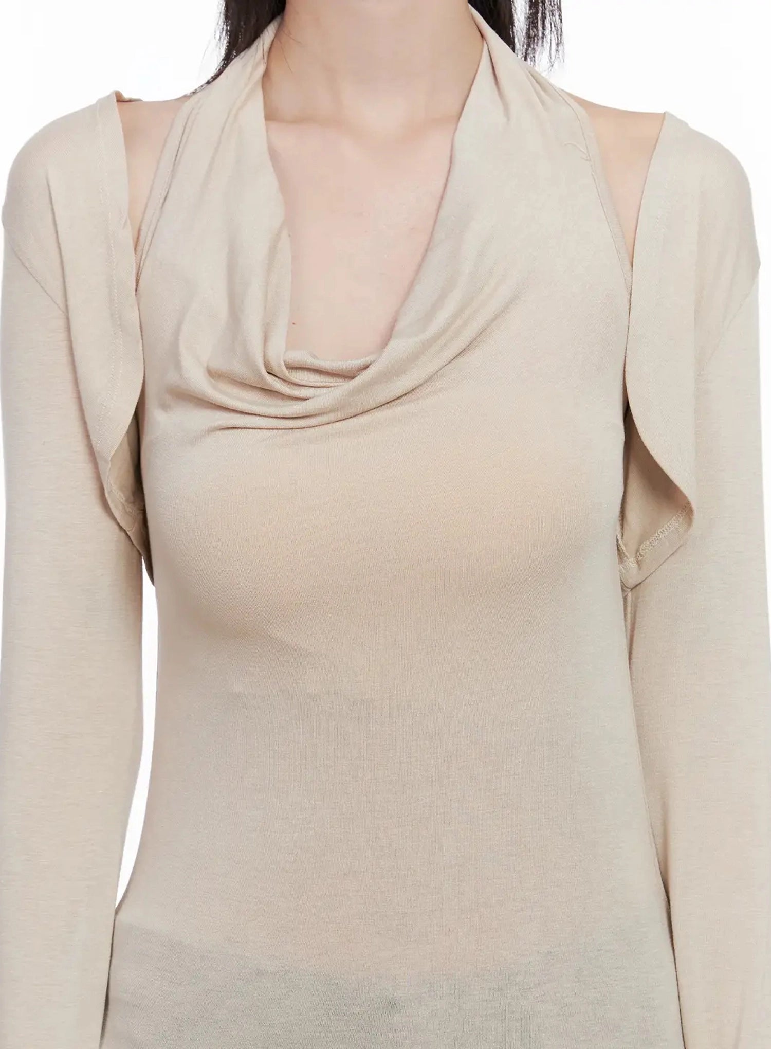 cowl-neck-top-bolero-set-is508