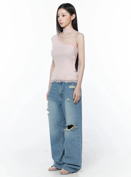 lace-trim-asymmetric-tank-top-iu512