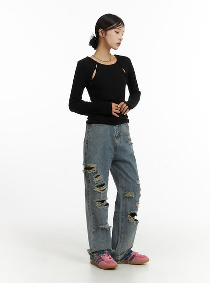 ribbed-straight-leg-denim-jeans-cj431