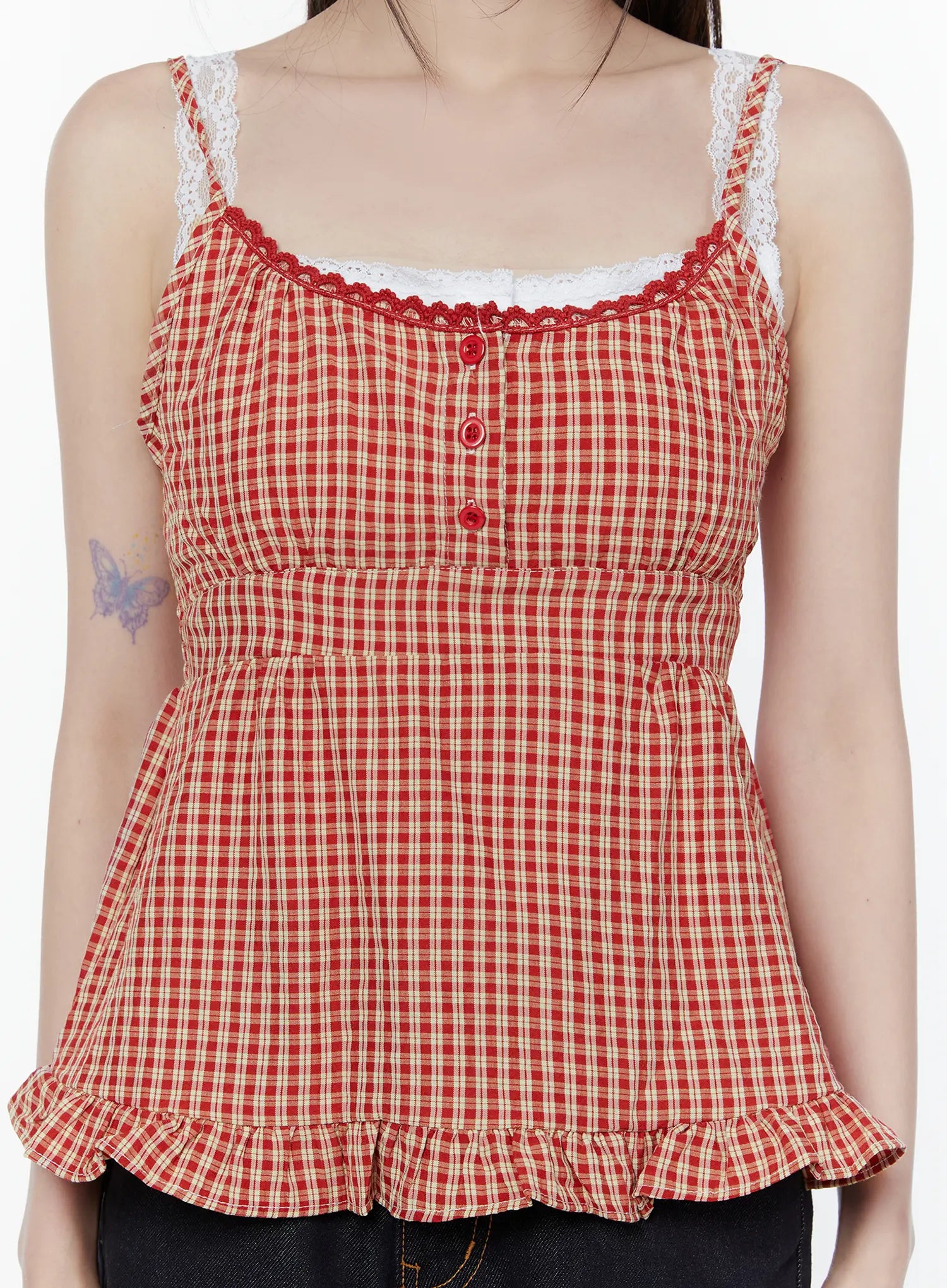 gingham-buttoned-sleeveless-top-cu508
