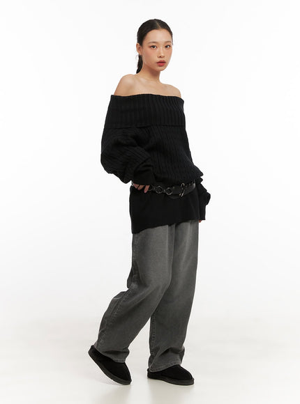 off-shoulder-long-sleeve-cable-sweater-cd410