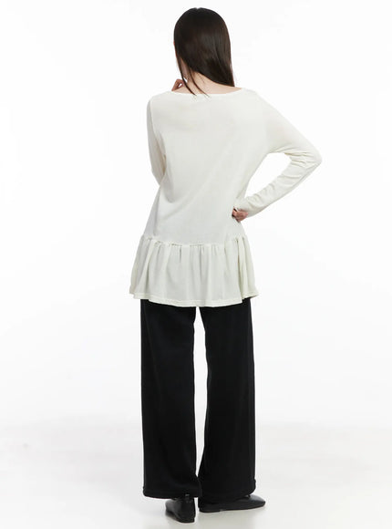 ruffle-hem-loose-long-sleeve-top-cj506