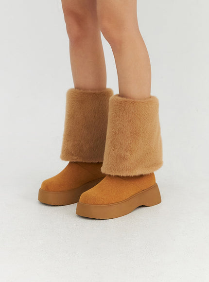 suede-faux-fur-midi-boots-cn315