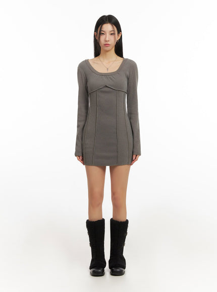 cozy-long-sleeve-u-neck-mini-dress-id431