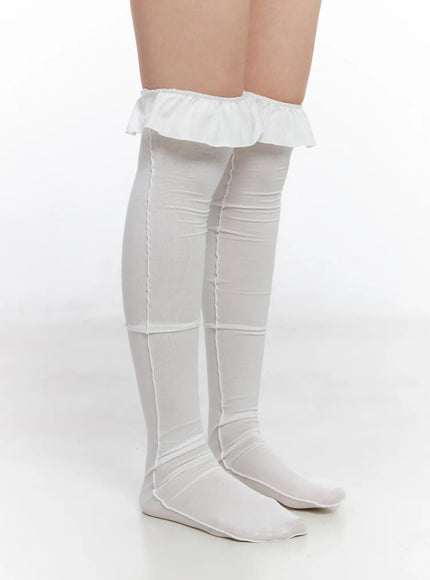 frilled-long-knee-socks-co507