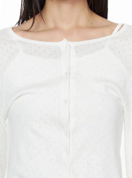 round-neck-eyelet-cropped-cardigan-iy526